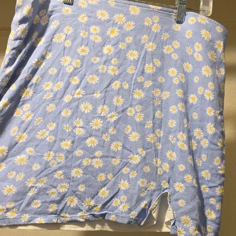 Floral Blue and White Skirt